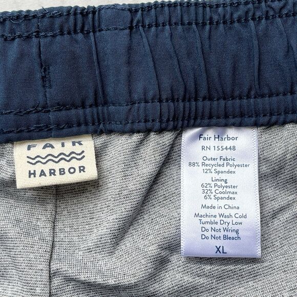 FAIR HARBOR Mens The Anchor Swim Trunks Lined Stretch Swim Shorts Size XL NWT - Picture 10 of 11